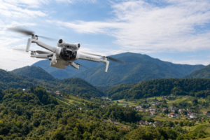 DJI Mini 4 Pro Flying in the Countryside